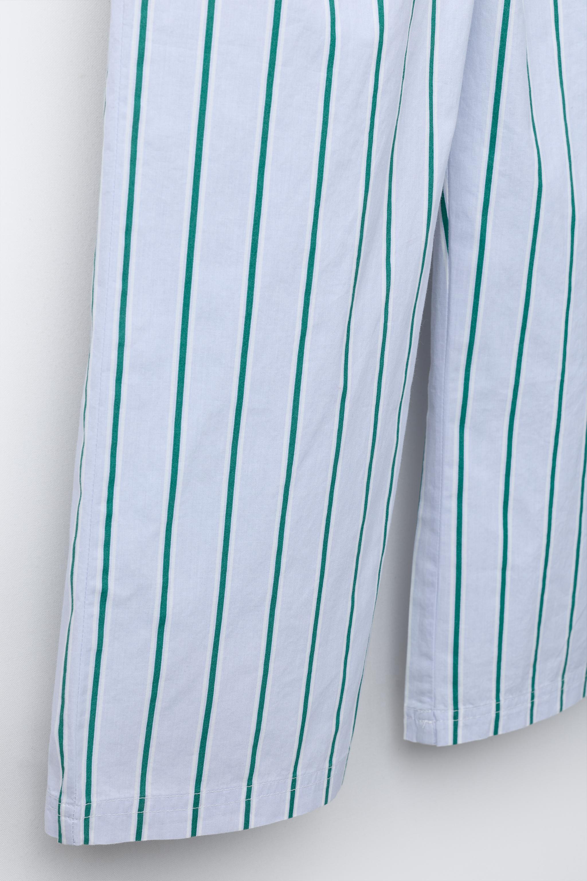 PANTALON IMPRIMÉ À RAYURES
